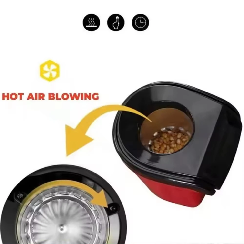 New desktop portable hot air popcorn machine mini