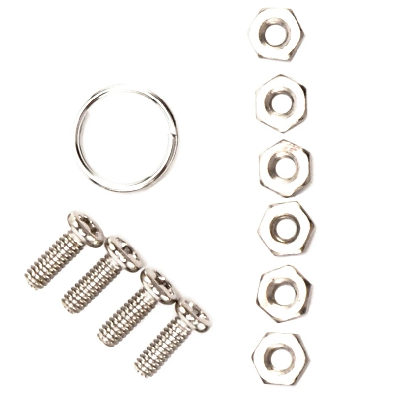 مجموعتان من أجزاء السيارة RC: مجموعة واحدة من خطاف مقطورة تكبل سحب معدني ومجموعة واحدة من ونش معدني بمحرك مزدوج