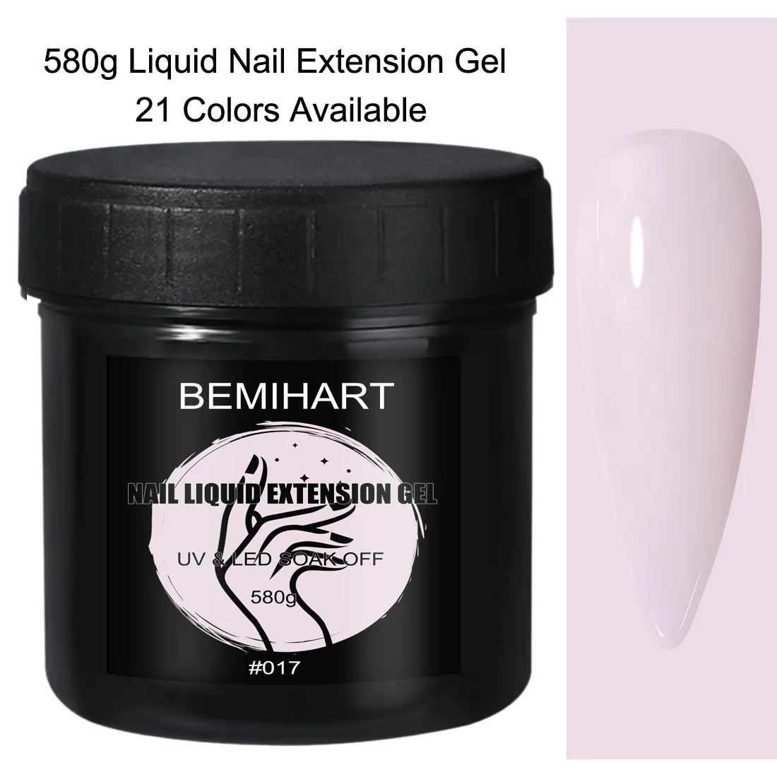 

580g Clear Builder Nail Extension Gel Self Leveling Gel Manicure Varnish Lacquer Quick Building Nude Construction Gel Polish