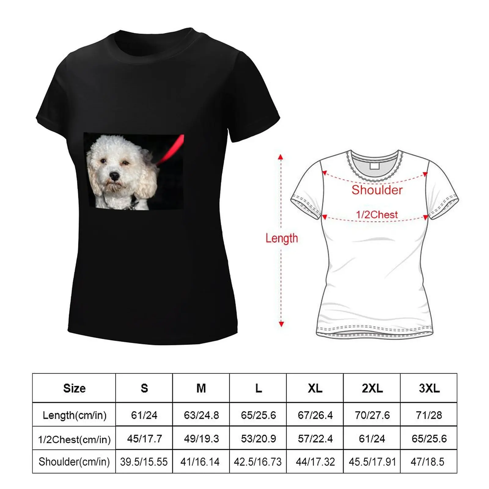 Cavachon.T-Shirt damski kawaii ubrania graficzne t-shirty dla kobiet