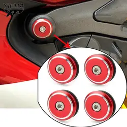 Tapones de aluminio para marco de motocicleta, tapa decorativa para Ducati 899, 959, 1199, 1299, Panigale / S Panigale V4 S, accesorios