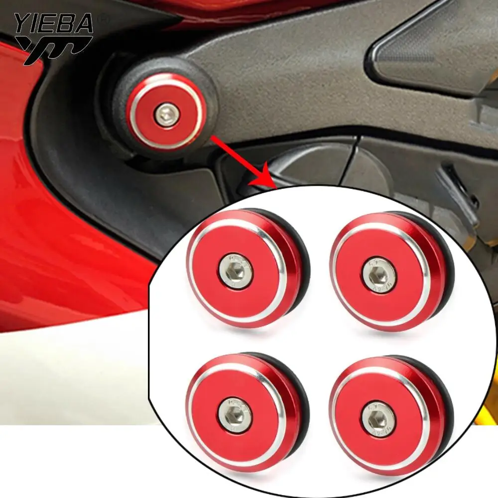 Motorcycle Aluminum Frame Plugs Cap Decorat Frame Hole Cover For Ducati 899 959 1199 1299 Panigale / S Panigale V4 S Accessories