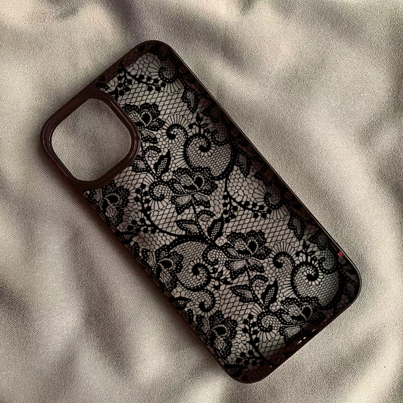 Vintage Floral Lace Pattern Phone Case for Redmi Note 13 14 11 12 Pro Plus 5G Redmi 14C 13C 12C 4G Shockproof Protective Cover