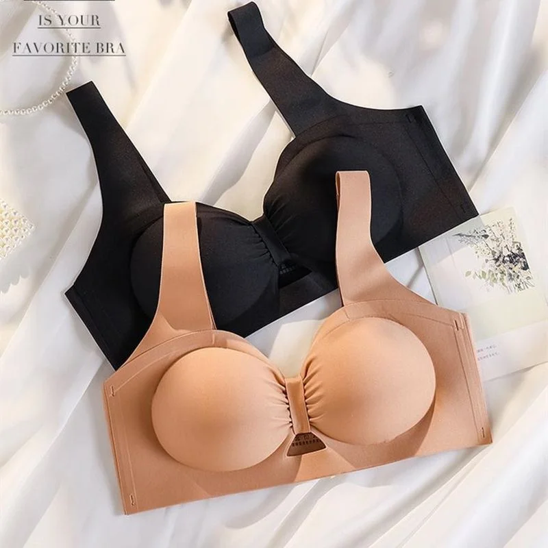 Traceless Zero Sense Lingerie Women Gather Small Chest Special Women's Bra No Steel Ring Side Breast, Anti Droop Girl Bra