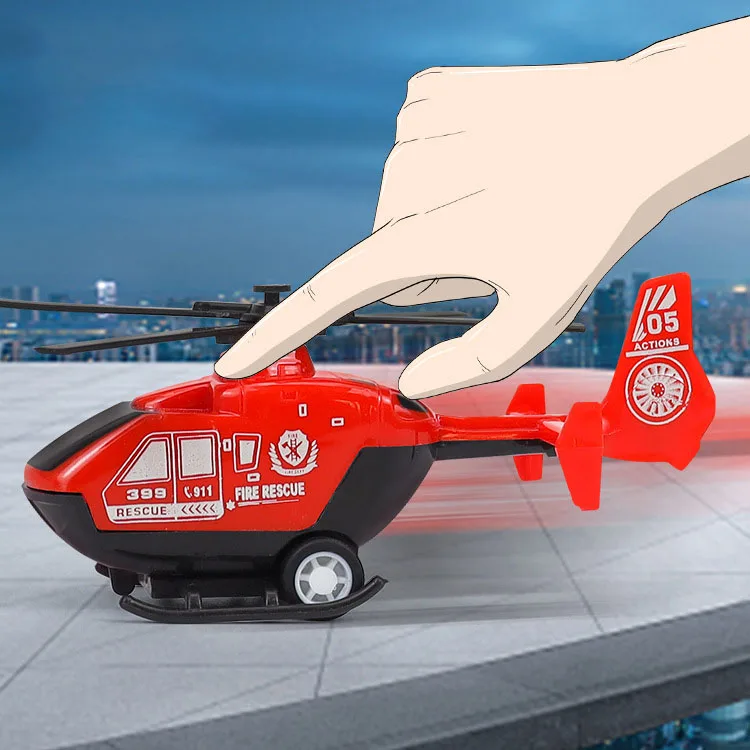 5 stuks kinderen speelgoed vliegtuigen simulatie mini pull back helikopter speelgoed desktop ornamenten creatieve traagheid vliegtuigen jongen geschenken