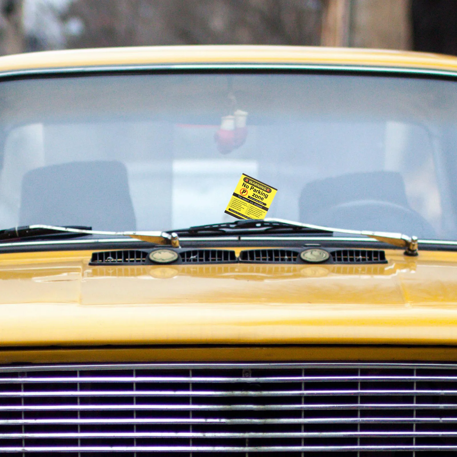 

No Parking Sticker 200 Sheets Compact Size Easy Carry Waterproof Long-Lasting Use Warning No Parking Sticker