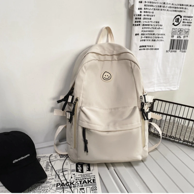 Female Simple Couple Backpack Men Women School Backpacks for Teens Harajuku Girls 14inch Laptop School Bags Korean Bookbag 2023