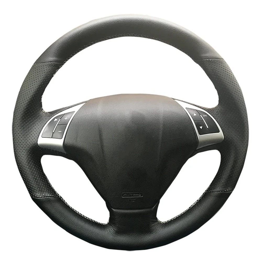 Customized DIY Original Car Steering Wheel Cover For Fiat Bravo Doblo Opel Combo Grande Punto Linea Qubo Vauxhall Leather Braid