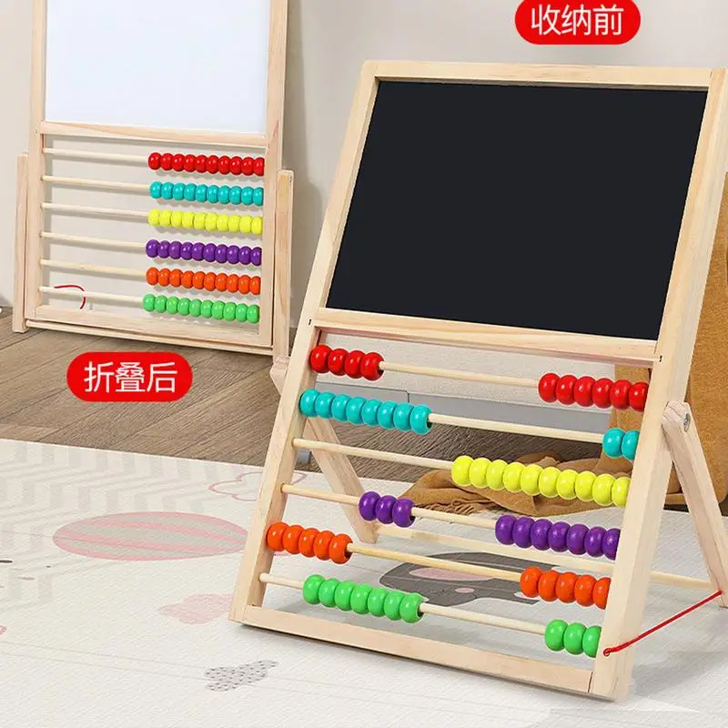 Kids Writing Pad Calculation Rack Magnetic Erasable Writing Pad Eusable Drawing Pad Erasable Drawing Doodle Board Double-Sided