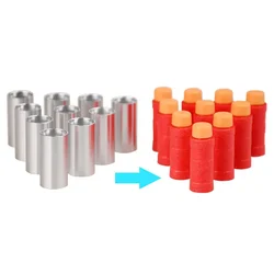 WORKER MOD-Molde de dardos cortos de bambú, tubo de tres anillos para juguete Blaster de espuma, bricolaje