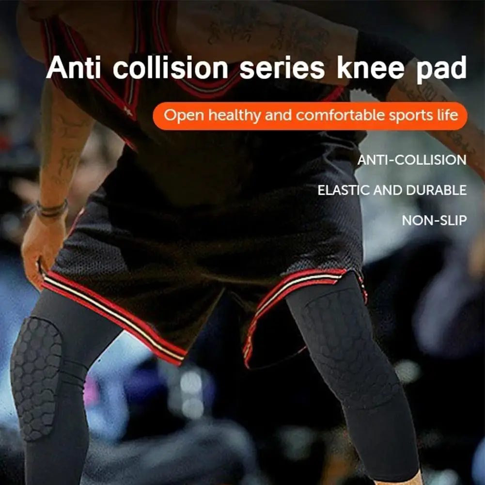 1Pcs Men Women Basketball Kneepads Shockproof Kneelets Brace Sports Football Calf Protection Anti-collision Foam Knee Pads