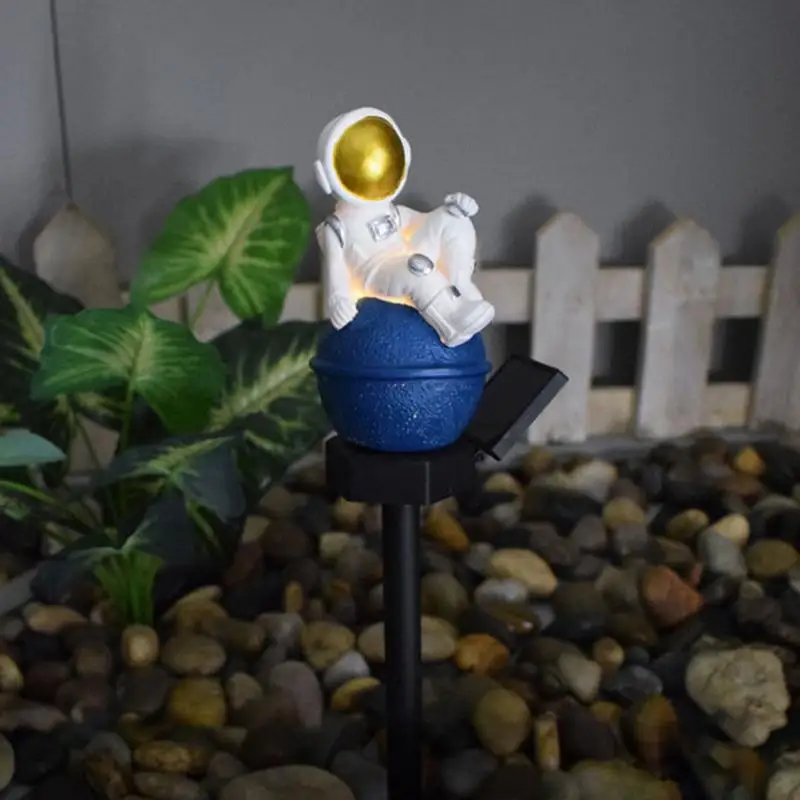 Astronauta Outdoor Solar Light Landscape Lighting Light Outdoor Solar Path Light Yard Pathway paletto luce giardino impermeabile