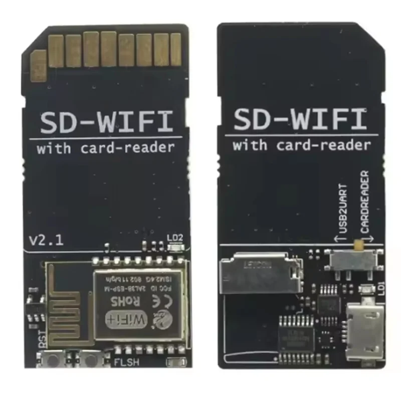 

Оптимальный 3D-принтер SD-WIFI Pro с модулем считывания карт, работающий ESP Webdev, встроенный USB к последовательному чипу, беспроводная передача