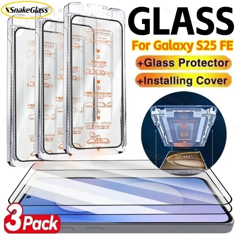 3 Pack HD Tempered Glass Screen Protector for Samsung Galaxy S26 S25 S24 S23 S22 S21 Plus/Ultra/FE,9H+ Anti-Scratch Clear Film