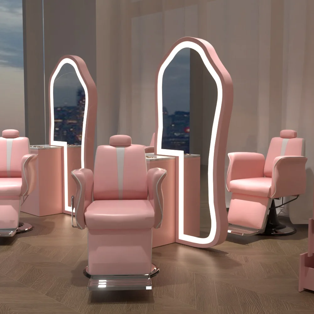 Professional Heavy-duty Full-function Barber Chair, Luxury Barber Shop Styling Chair Salon Equipment