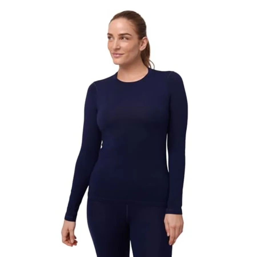 

DANISH ENDURANCE Merino Wool Long Sleeve for Women Thermal Vests for Women Base Layer Underwear Tops Winter Thermals