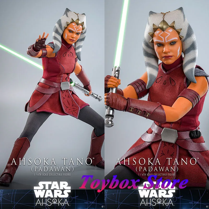 

HotToys HT TMS123 1/6 Collectible Ashoka Tano Padawan Action Figure Star Wars Movie Jedi Apprentice Delicate 12" Female Figurine