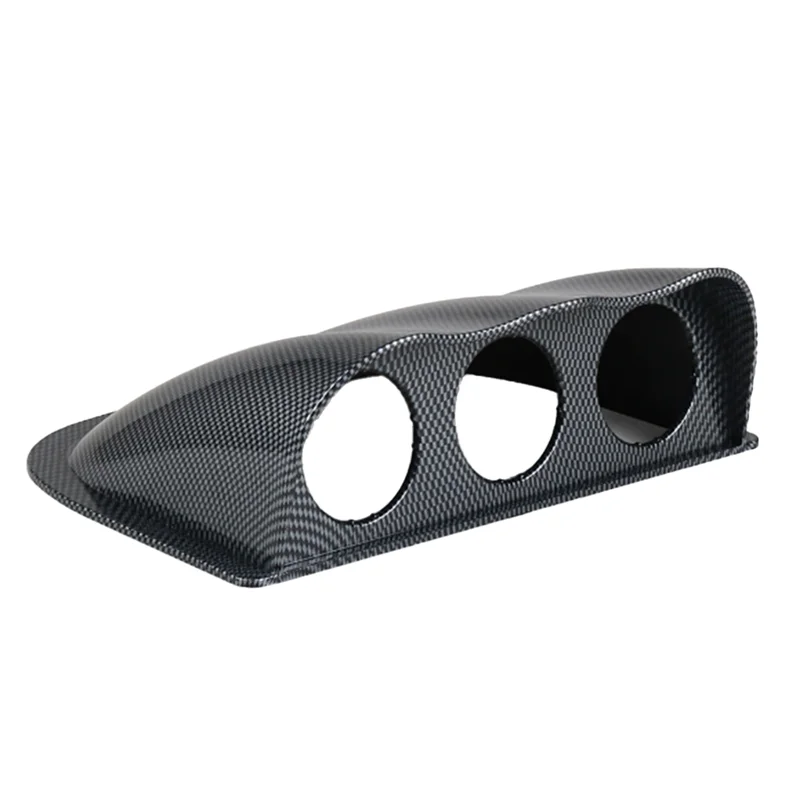 

Mount Holder Triple Gauge Pod 52Mm Racing Dash Board Black Carbon Fiber Color Gauge Pod