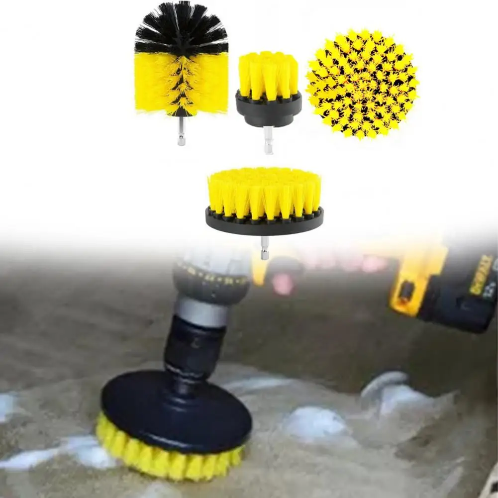 4Pcs/Set Drill Brush Easy To Clean Durable Useful Effective Cleaning 2/3.5/4/5 Inch Electric Scrubber Cleaning Tool For Tire