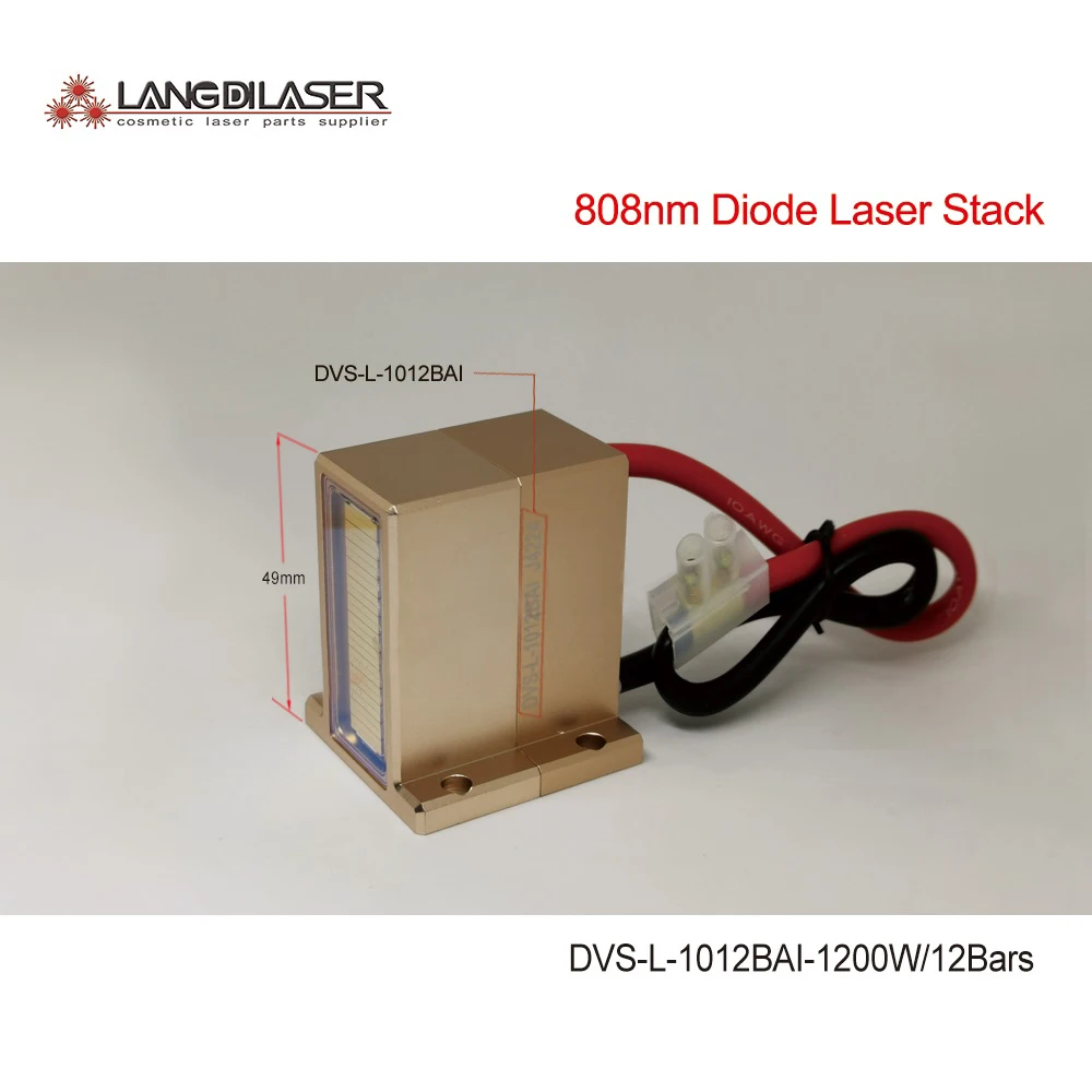 DVS-L-1012BAI-1200W Macro-channel Cosmetic Diode Laser Stack With 808nm For Permanent Hair Removal