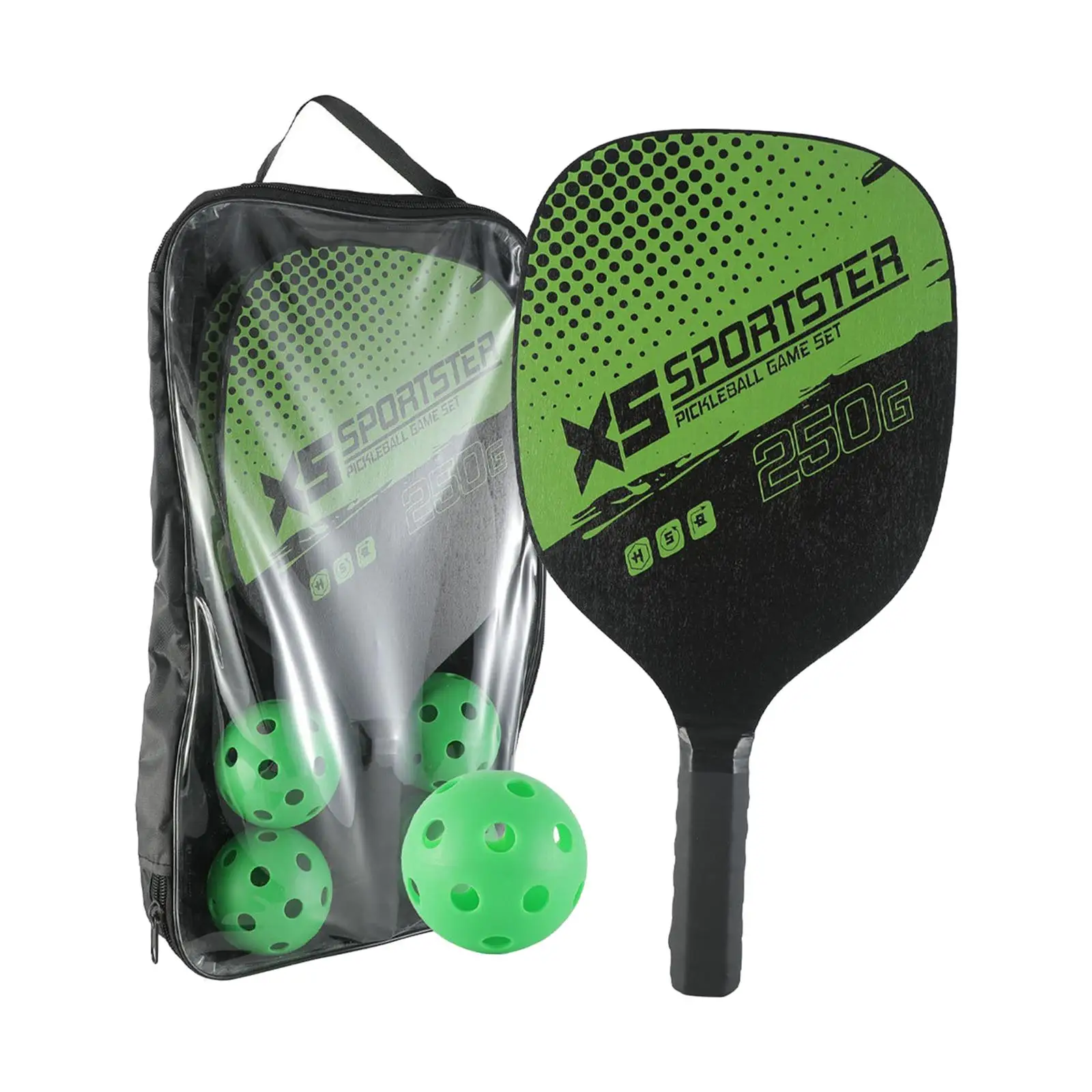 

Pickleball Paddles Set of 2 Paddle for Pickleball and Ball Set Unisex Pros Adult
