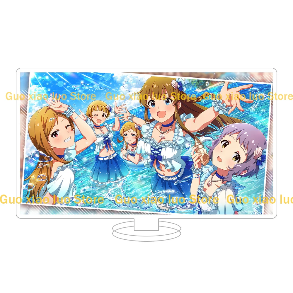 THE iDOLM@STER MILLION LIVE! THEATER DAYS Shizuka Mogami Tsumugi Shiraishi Julia Official poster Anime Figure Acrylic stand Toy