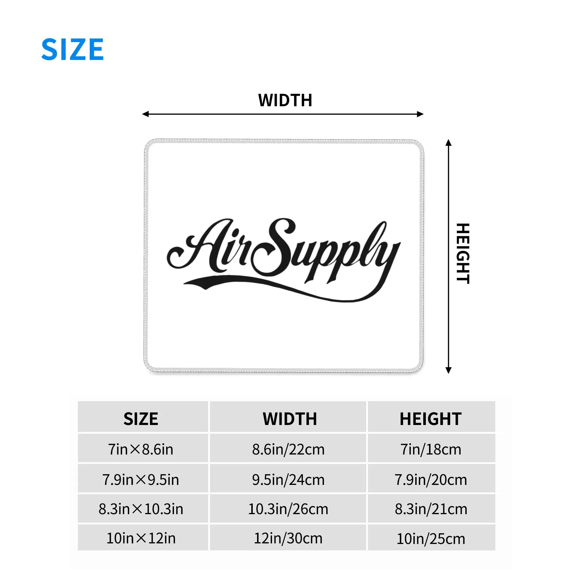 AIR SUPPLY 202 Alfombrilla de ratón Teclado de computadora Alfombrilla de ratón Gaming PC Alfombrilla de escritorio para computadora portátil Accesorios de oficina Alfombrillas de mesa