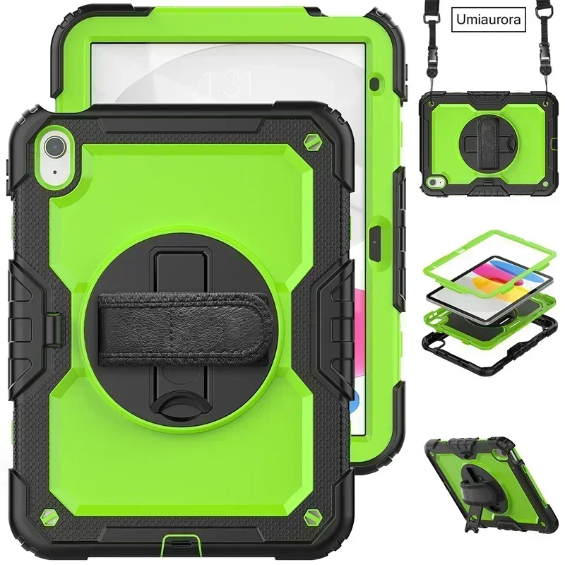 Shockproof Kids Safe Case For iPad 11th 10th Generation A16 Air 11 2025 7/8/9th 10.2 9.7 Pro 11 M3 M4 Air 5 4 Mini 7 6 5 Cover
