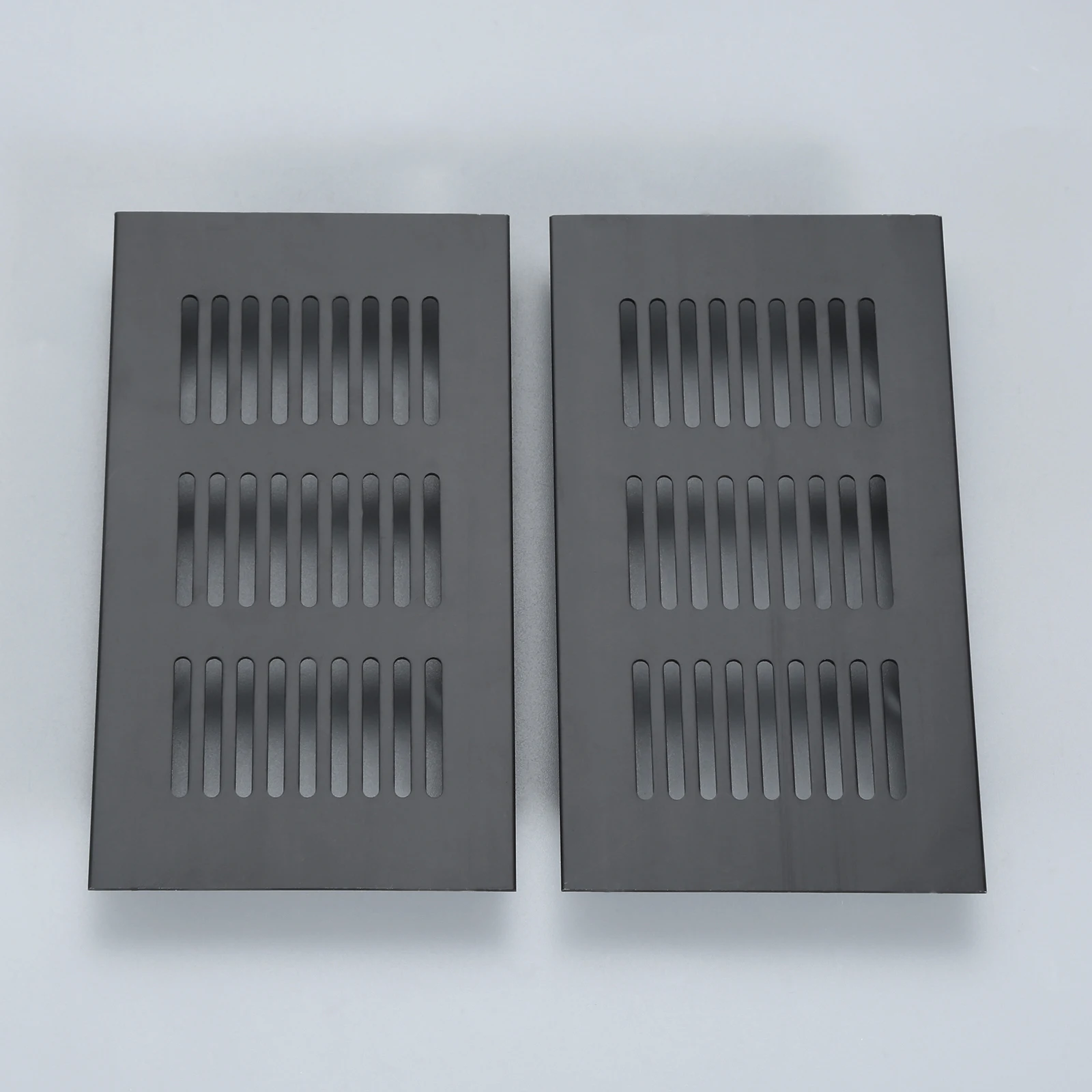 2Pcs Aluminum Alloy Cabinet Air Vent Black Decoration Cover Hole Plug Ventilation Grille For Wardrobes Cupboard Air Conditioner