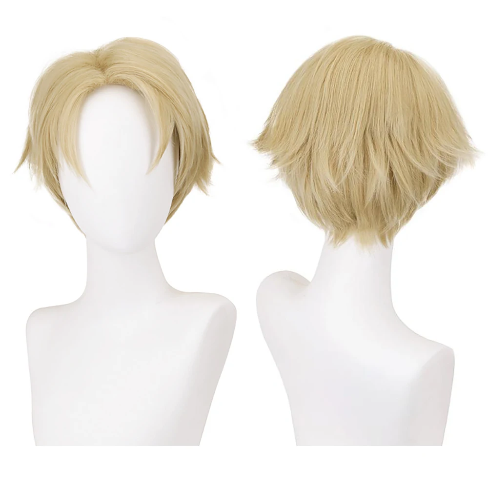 

Anime Spy×Family Loid Forger‌ Twilight‌ Cosplay Synthetic Hair 10-Inch Light Golden Short Halloween Carnival Daily Party Wig