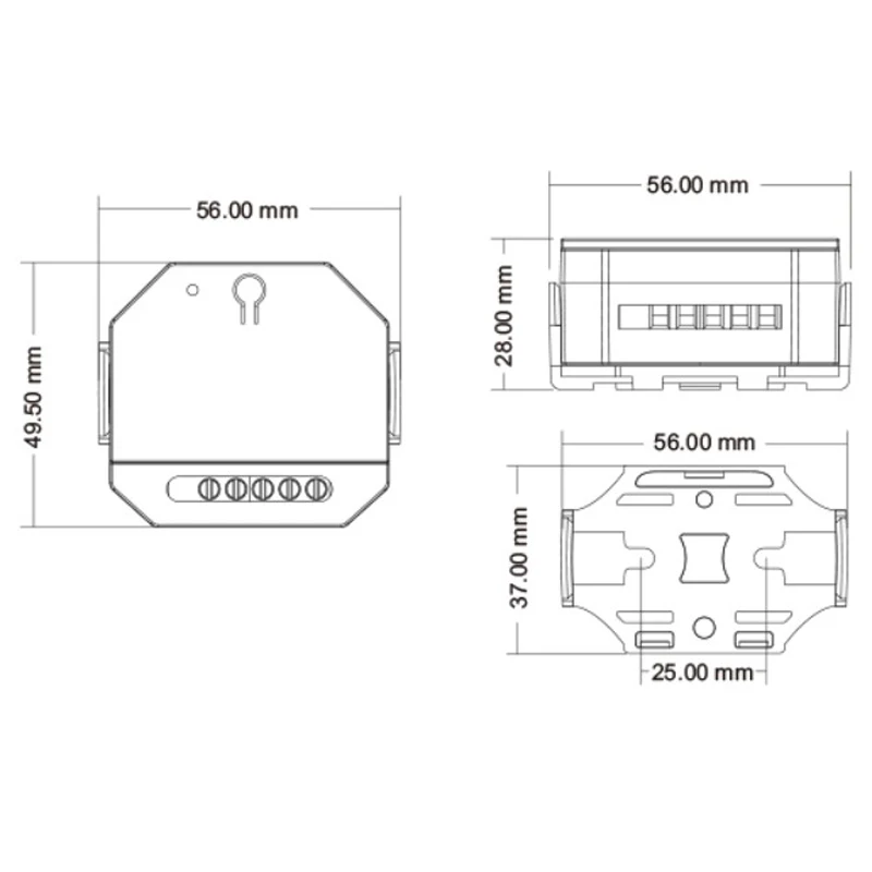 Dimmer For High Voltage 220V LED Strip 110V 100-240V AC RF Controller With Remote Control