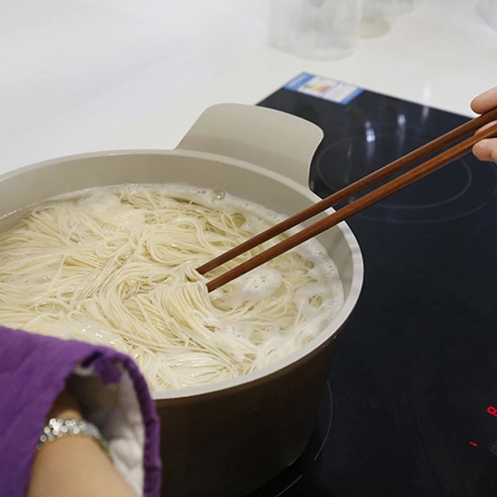 

Extra Long Anti-Scald Wooden Chopsticks for Cooking Foldable Bamboo Heat Resistant Kitchen Utensils Long for Hot