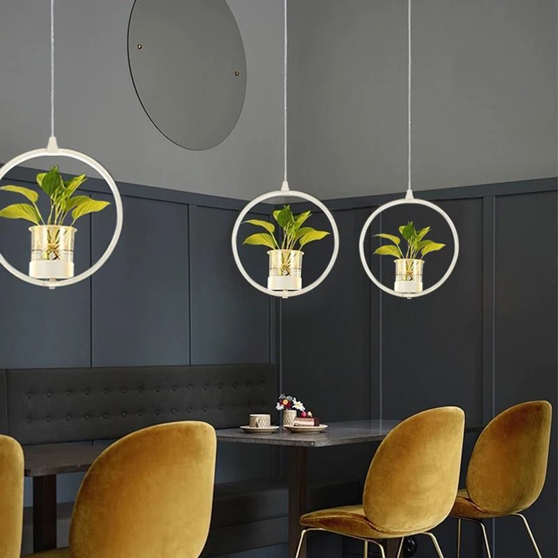 Moderne Led Hanglamp Water Begeleidende Plant Hang Verlichtingsarmaturen Restaurant Keuken Woonkamer Slaapkamer Decor Plant Verlichting