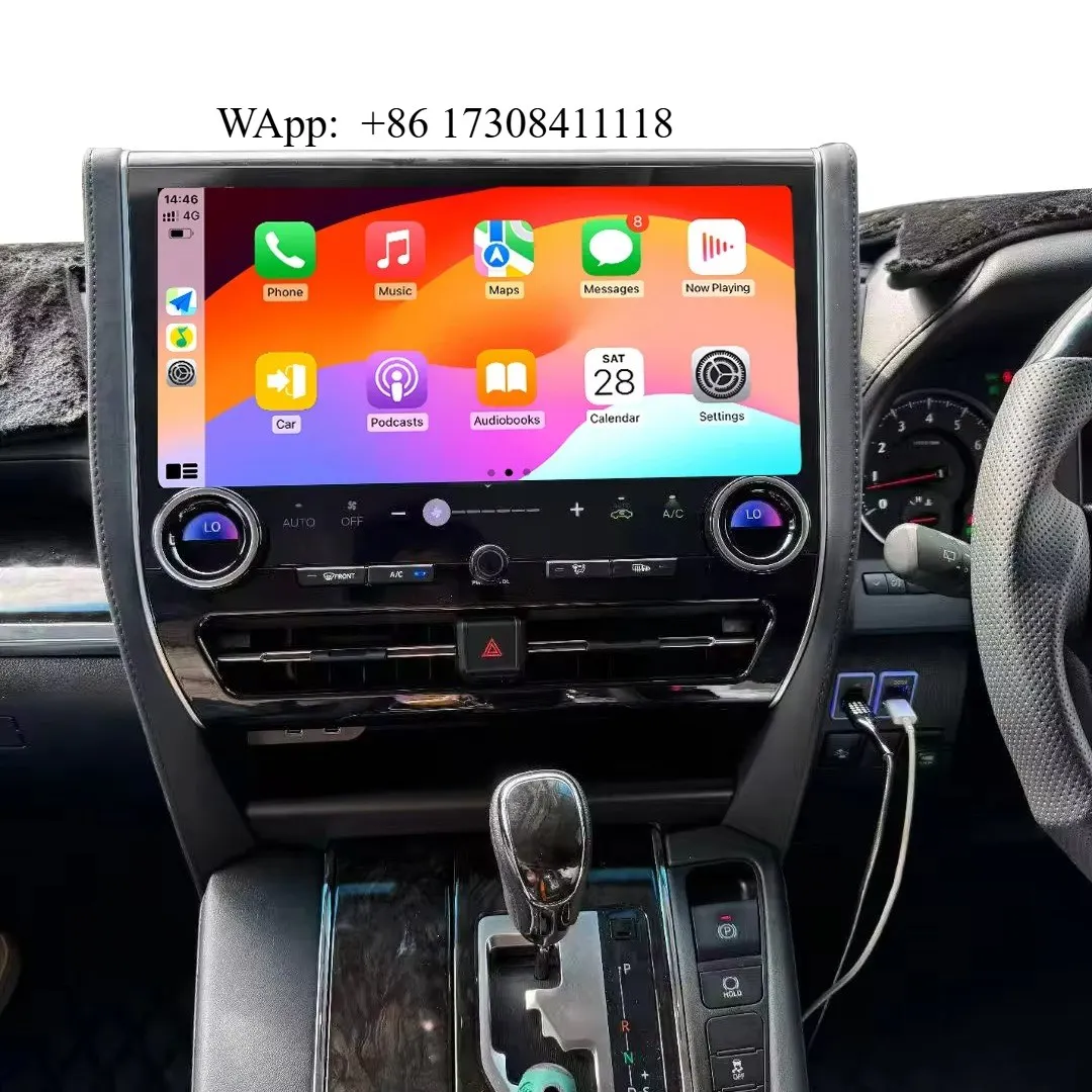 

Gerllish All-new Car Radio Android for Alphard 20 Alphard 30 Vellfire 2015-2023 CarPlay Video Player WIFI Stereo 4G