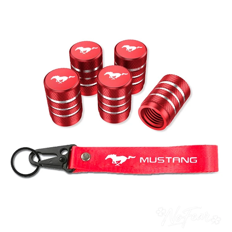 Car Tire Wheel Valve Caps Cover Car Key Chain Ring Keychain For Mustang Zapatillas Miniatura Gt Shelby 2005 2015 Mujer 2012 2006 - view 2