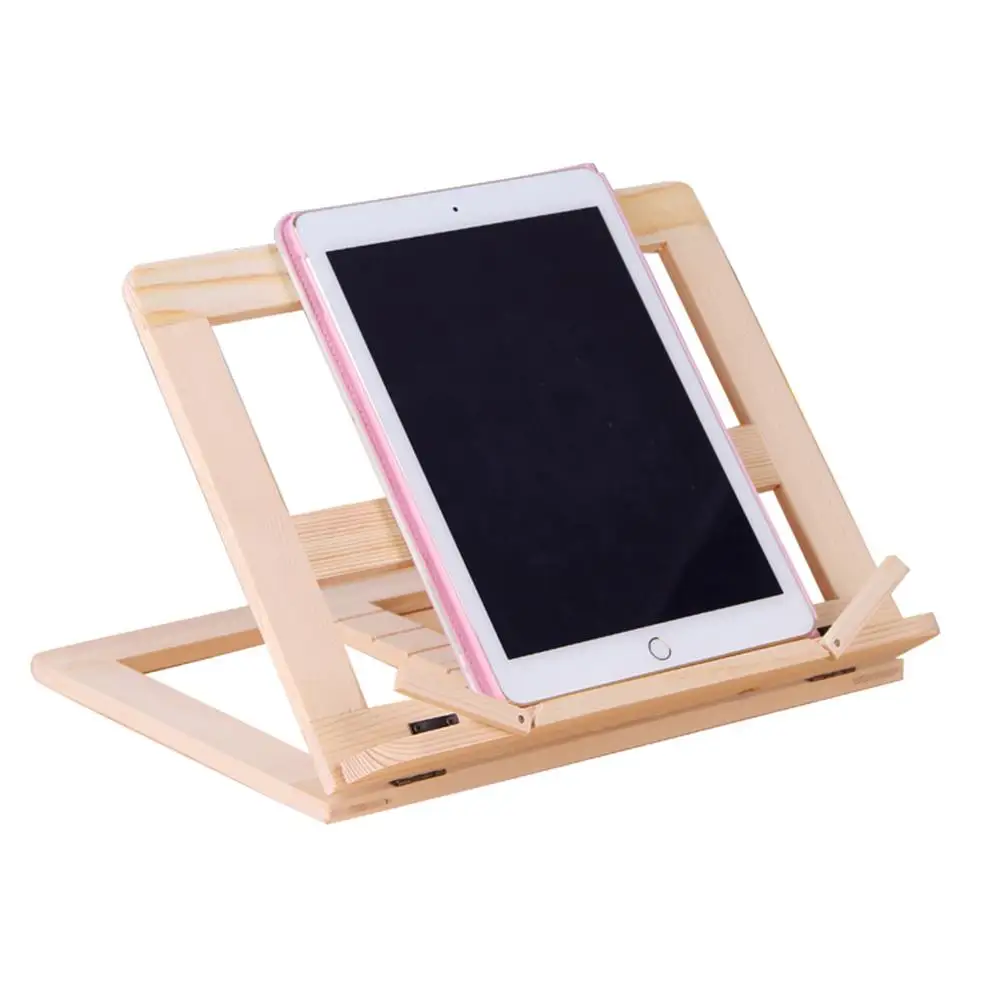 

Portable Book Tablet Holder Adjustable Lightweight Foldable Desktop Reading Stand Music Sheet Stand Book Holder Stable Design
