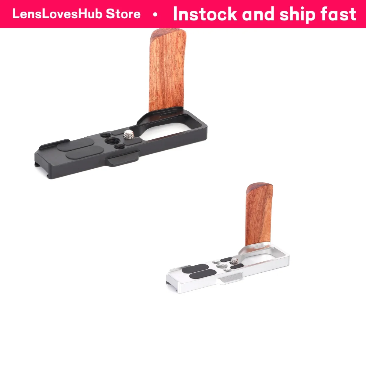 FITTEST L Bracket Light Effectively Shock-proof Vertical Tripod QR Plate Base Grip Handle for RICOH GR IV Camera