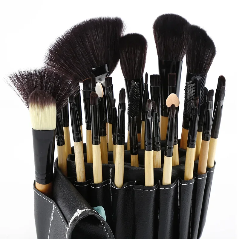 32 pcs Cosmetics Brushes Foundation Powder Eyeshadow Lip Blush Brushes Make Up Tool Travel Kit Professional Brushes Beginner