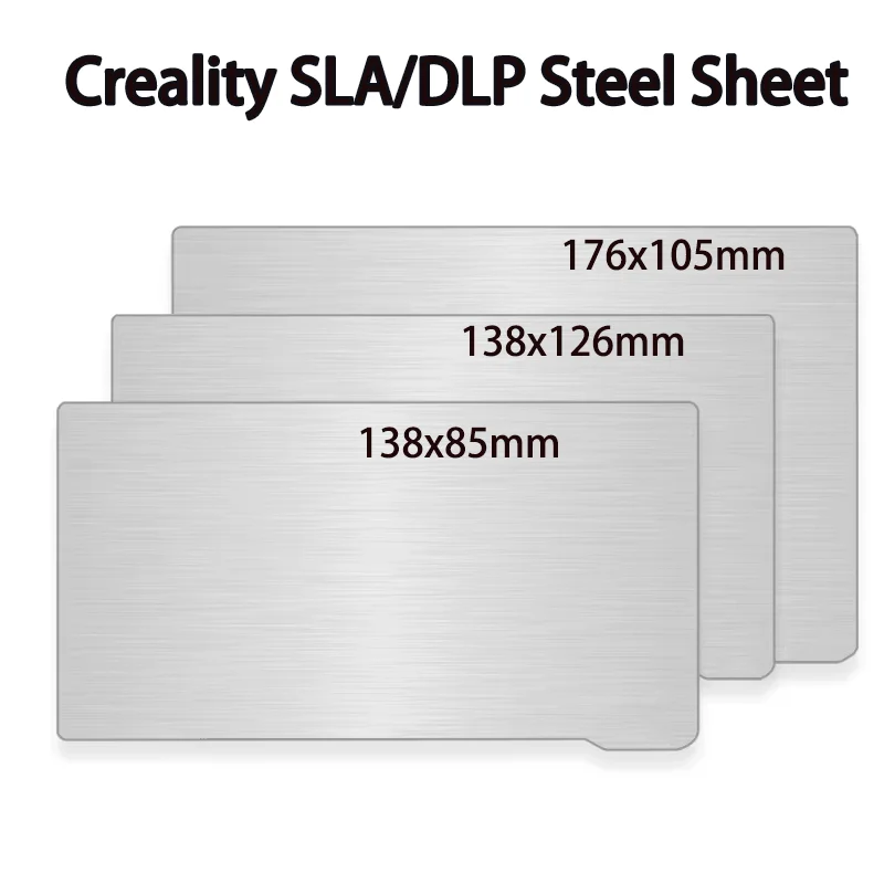 ENERGETIC Creality SLA /DLP Spring Steel Flexible Build Plate 138x126/176x105mm Resin LCD 3D Printer Parts