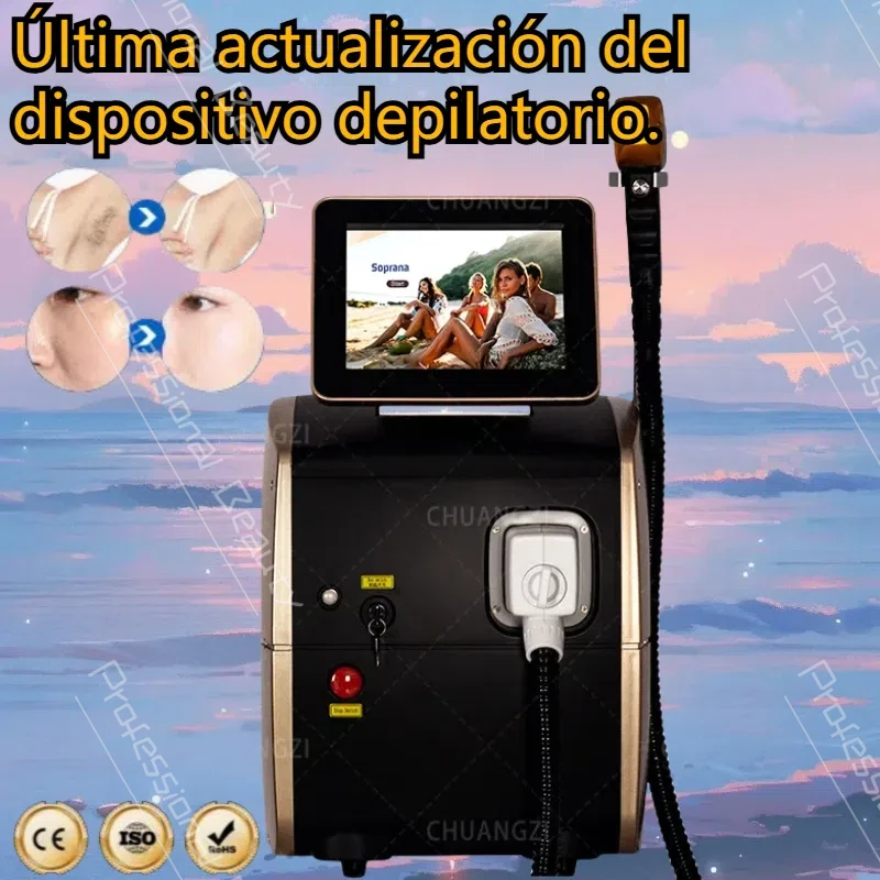 Diode laser 3 wavelength laser permanent hair removal cooling painless laser hair removal portable penetration machine