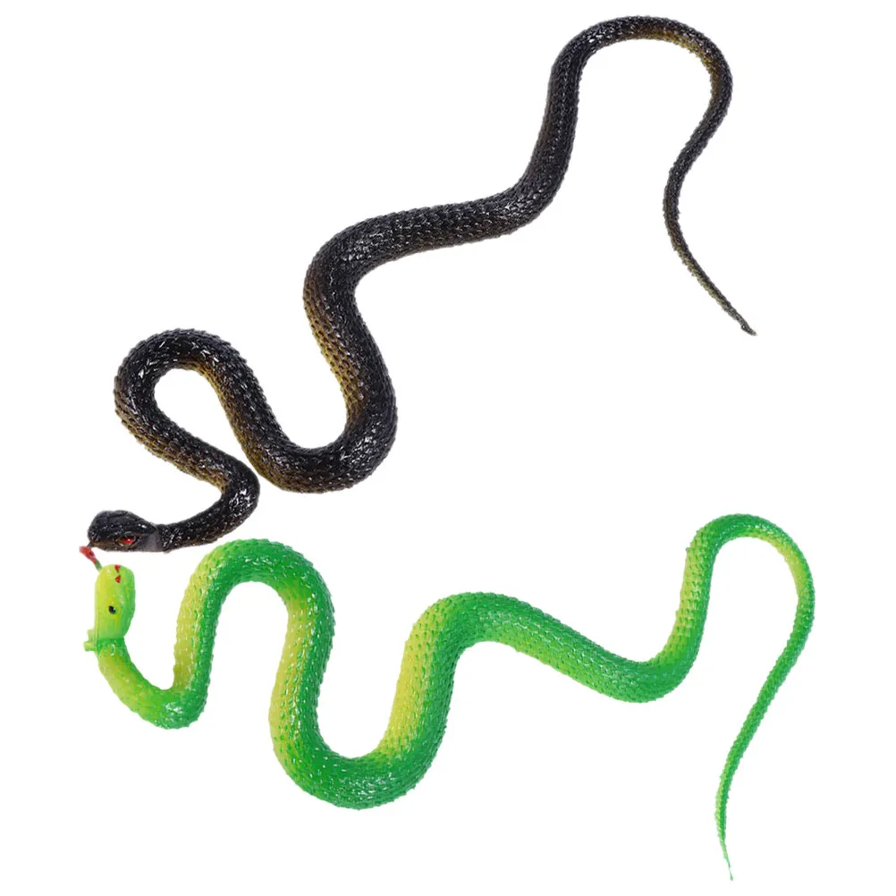 

2 шт. мягких резиновых реалистичных имитаций змей для Хэллоуина, розыгрышей, вечеринок, сада, страшные искусственные украшения