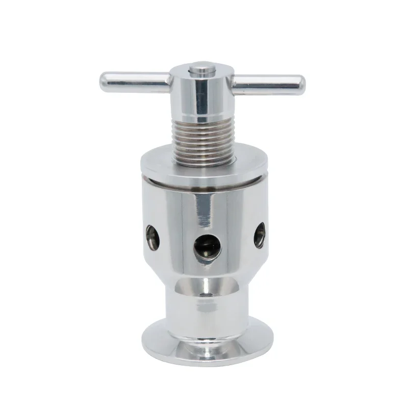 Stainless Steel 304 316 Quick Install Exhaust Safety Valve Sanitary Manual tri clamp Connect Breathing Valve