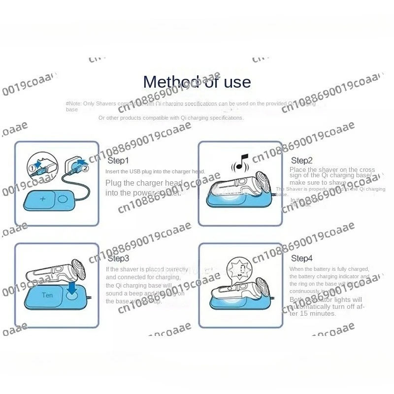 Razor Wireless Charging Board HQ8509/9861/9863/9880 SP9860 Charger