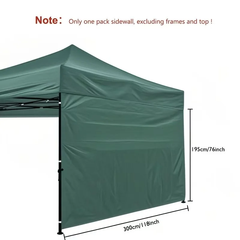 Oxford Cloth Canopy Side Wall Portable Easy To Install Shelter for Camping Picnics Outdoor Activities with Tent Not Included