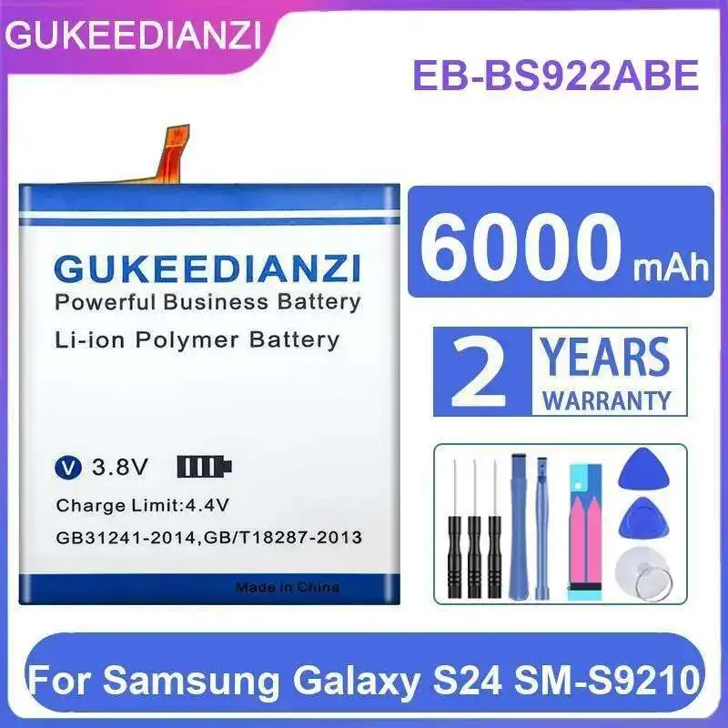 

High Capacity 6000Mah EB-BS922ABE Mobile Phone Battery For Samsung Galaxy S24 SM-S9210