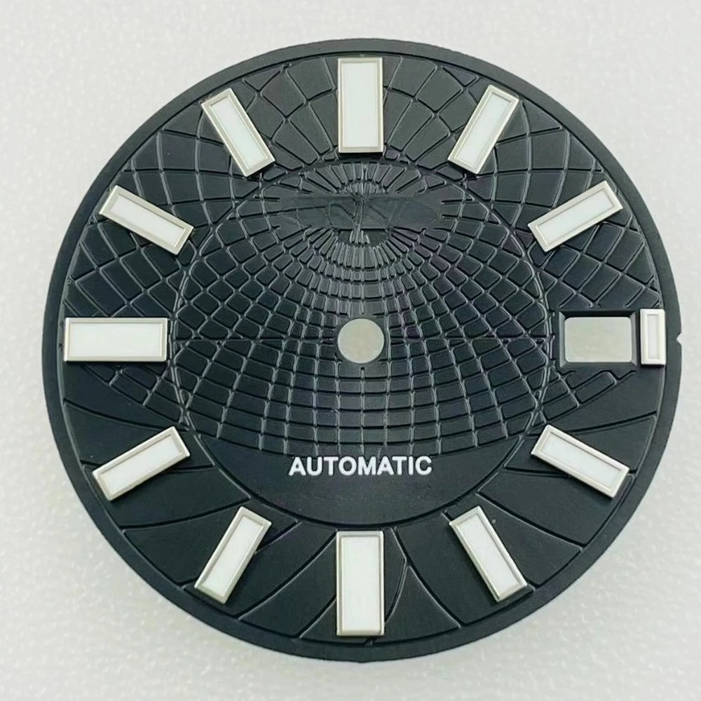 28.5 millimetri NH35 Quadrante S Orologio Meccanico Forte Verde Luminoso Accessori Per Orologi S Quadrante per Seiko NH35 NH36 4R35 4R36 Movimento Più Nuovo