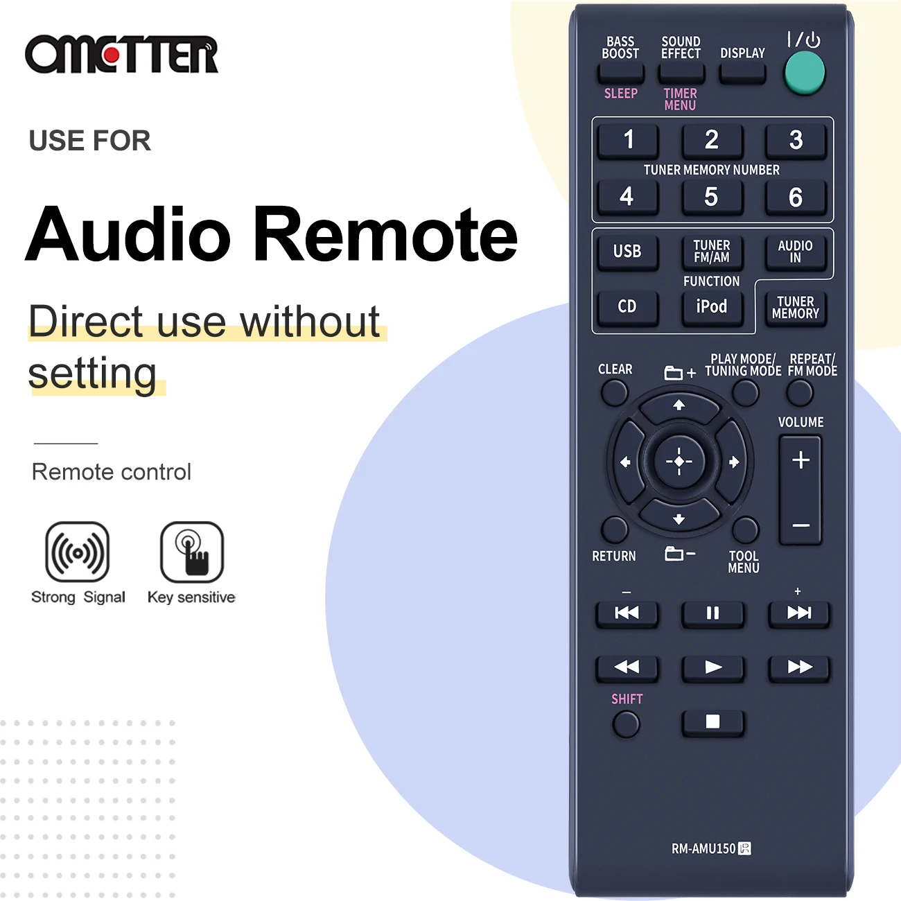 RM-AMU150 RMAMU150 zamienny pilot zdalnego sterowania do systemu Sony Micro HI-FI CMT-V10iP CMTV10iP