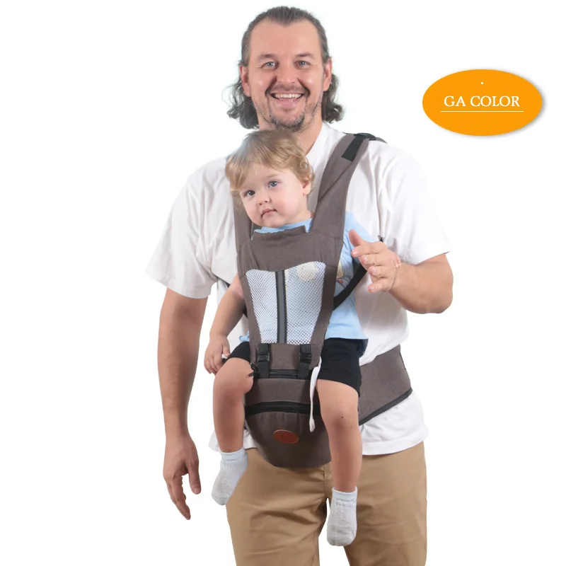 0-3-year-old multifunctional baby shoulder strap, dual-purpose for babies, front waist stool, lightweight, with storage, all sea