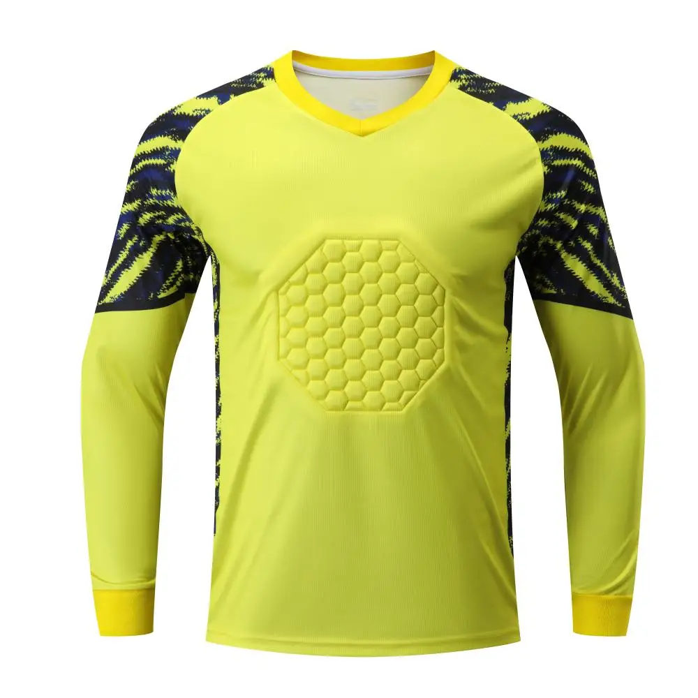 

New Design Men's Goalkeeper Jersey Shirt Boys Long Sleeves Football Uniform for Kids Team Sportswear Club Suits Training Set