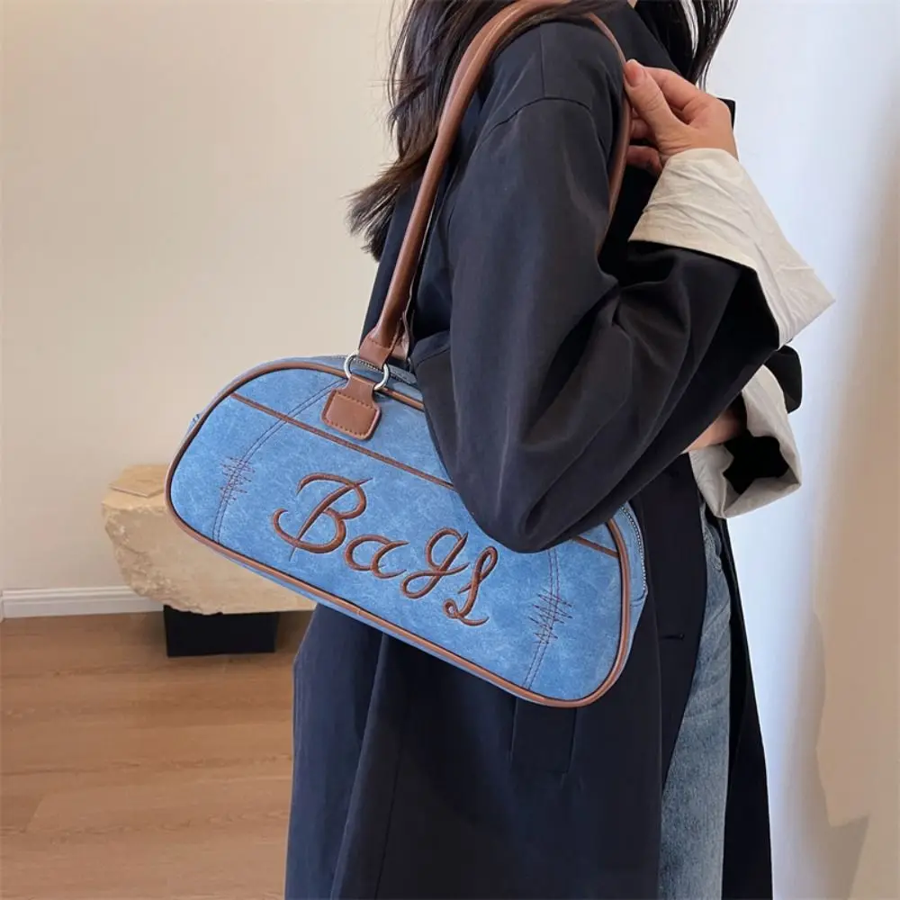 New Retro Underarm Bag Solid Color PU Leather Handbags Shoulder Bags Women Fashion Causal Messenger Bag Large Capacity Bag